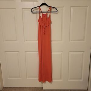 Made for me 2 dress coral maxi racerback dress